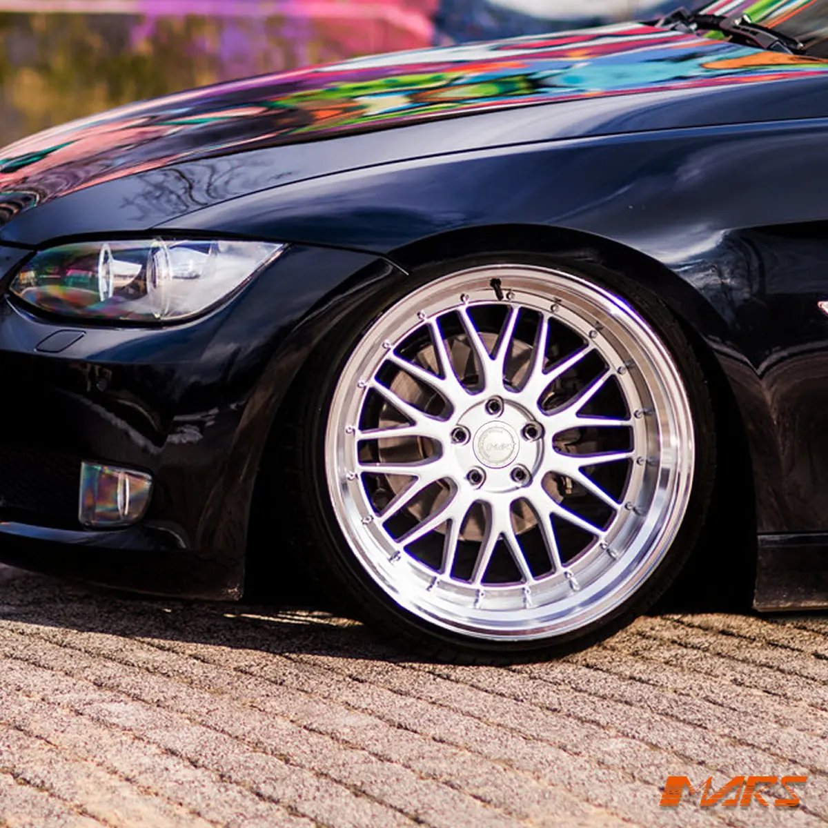 Mars Mp-Lm 20 Inch Hyper Silver Stag Step Dish Alloy Wheels Rims 5X120 For Bmw 3 / 4 Series E92 F32 & M3 M4 1