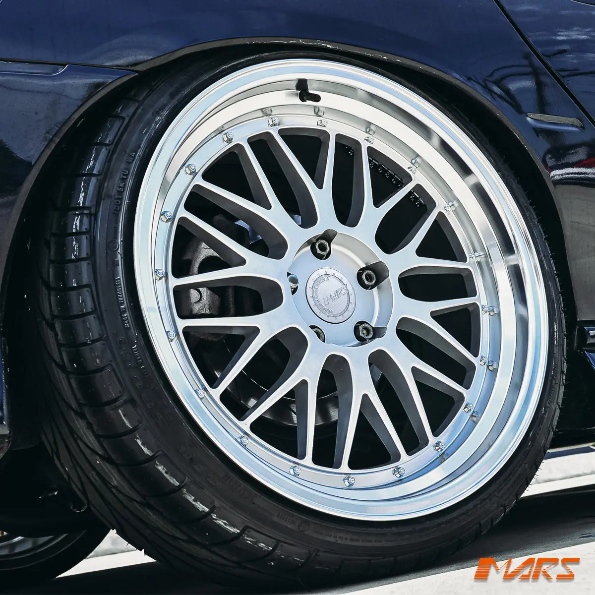 Mars Mp-Lm 20 Inch Hyper Silver Stag Step Dish Alloy Wheels Rims 5X120 For Holden Commodore Vy Vz Ve Vf Ute Sedan Wagon 1