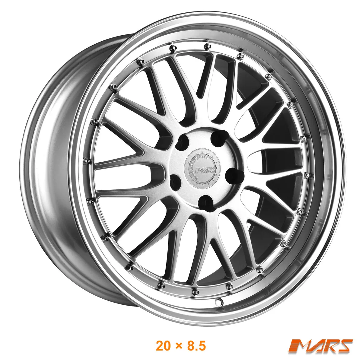 Mars Mp-Lm 20 Inch Hyper Silver Stag Step Dish Alloy Wheels Rims 1