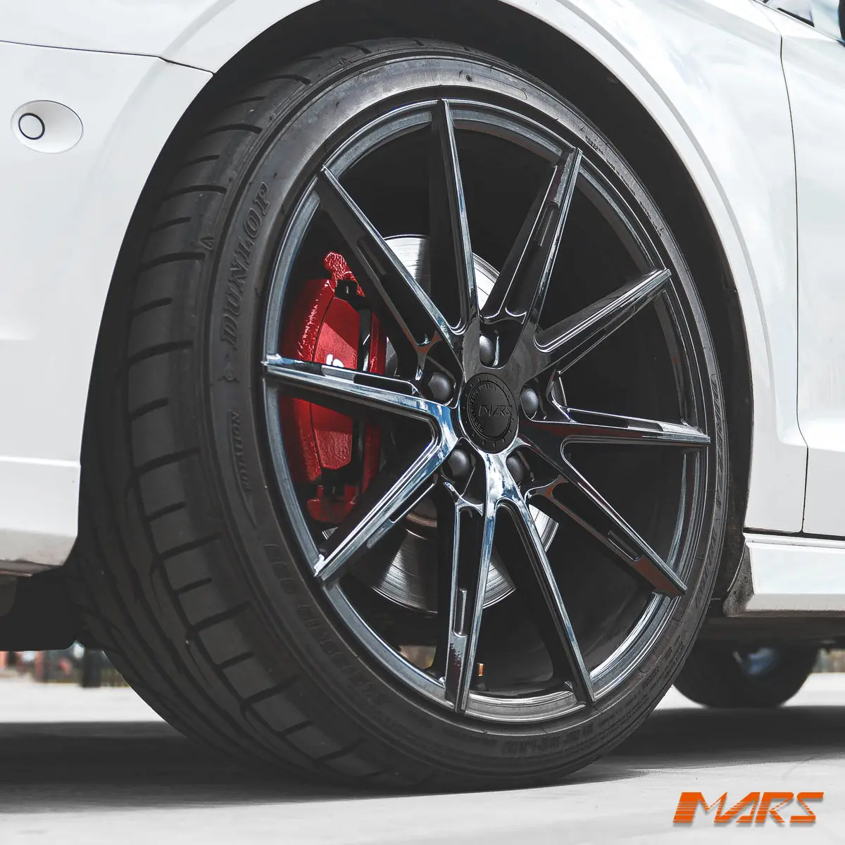 Mars Mp-M2 Gloss Black 19 Inch Multi Spork Concave Alloy Wheels Rims 5X112 For Audi A3 S3 1