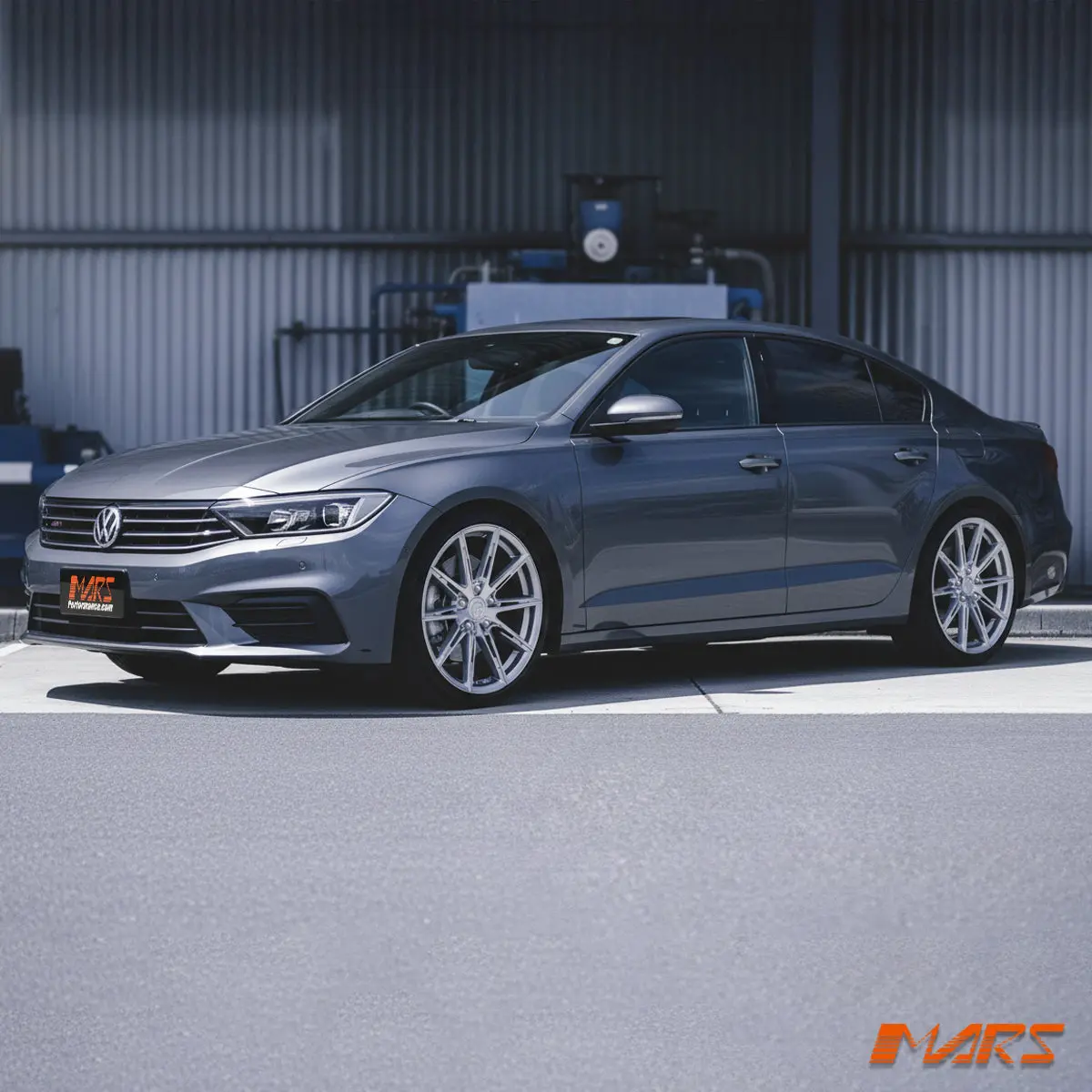 Mars Mp-M2 Machined Silver 19 Inch Multi Spork Concave Alloy Wheels Rims 5X112 For Vw Passat Golf Arteon 2