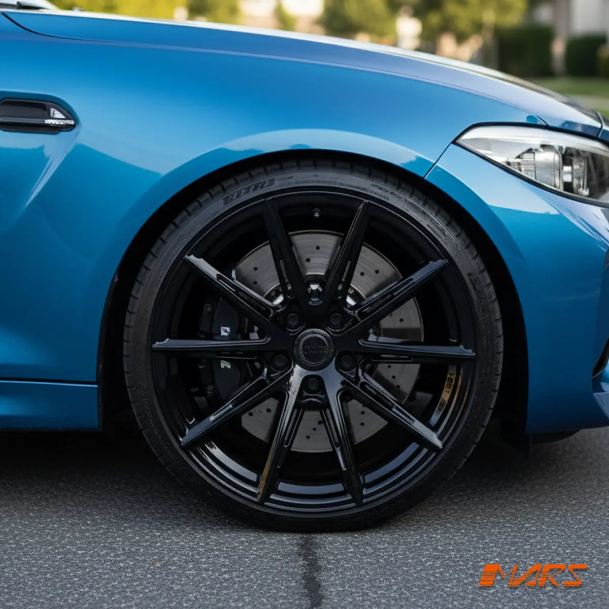 Mars Mp-M2 Gloss Black 19 Inch Multi Spork Concave Alloy Wheels Rims 5X120 For Bmw 2-Series F22 F23 & F87 M2 1