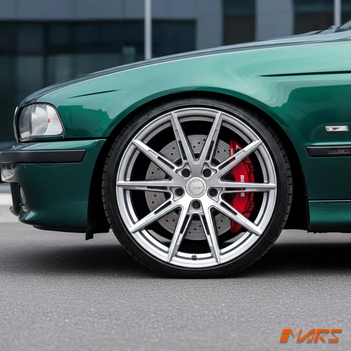 Mars Mp-M2 Machined Silver 19 Inch Multi Spork Concave Alloy Wheels Rims 5X120 For Bmw E39 & M5 1