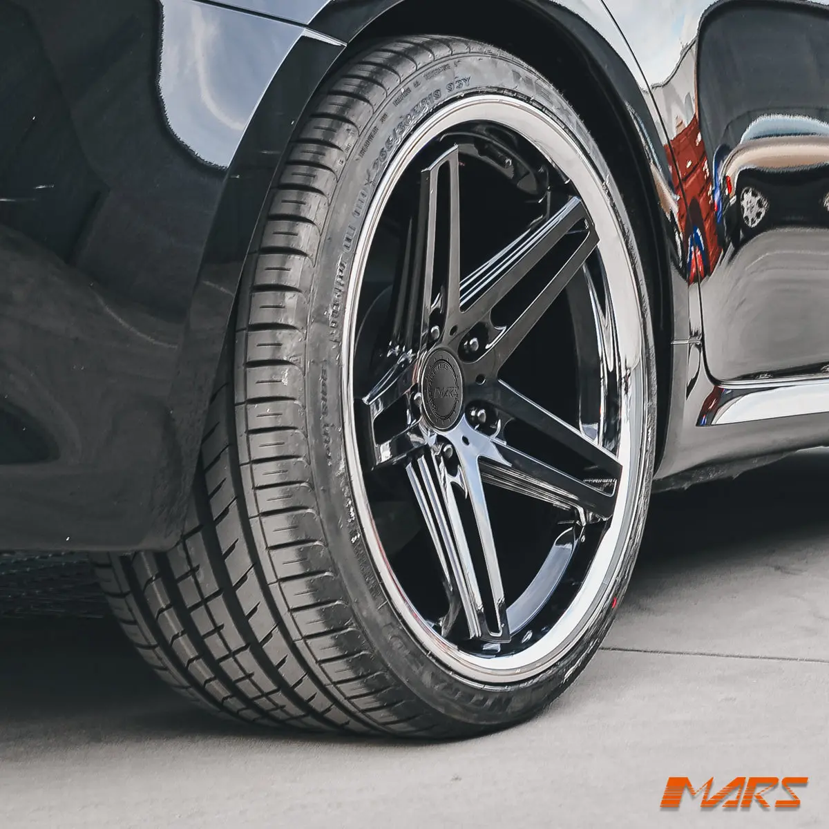 Mars Mp-Mc 19 Inch Gloss Black 5 Sporks Stag Concave With Dish Alloy Wheels Rims 5X114.3 For Honda Accord Euro 1