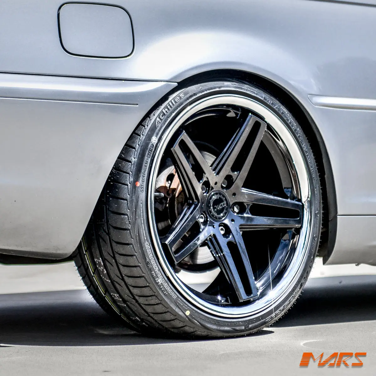 Mars Mp-Mc 19 Inch Gloss Black 5 Sporks Stag Concave With Dish Alloy Wheels Rims 5X120 For Bmw E36 E46 1