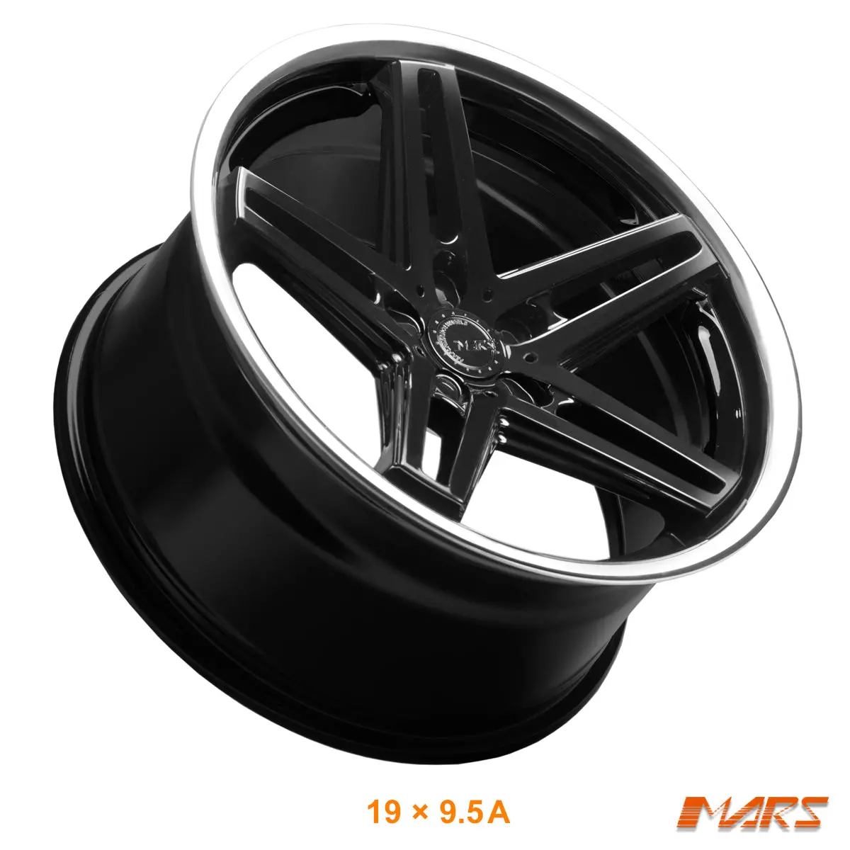 Mars Mp-Mc 19 Inch Gloss Black 5 Sporks Stag Concave With Dish Alloy Wheels Rims 5X120 For Bmw E36 E46 2