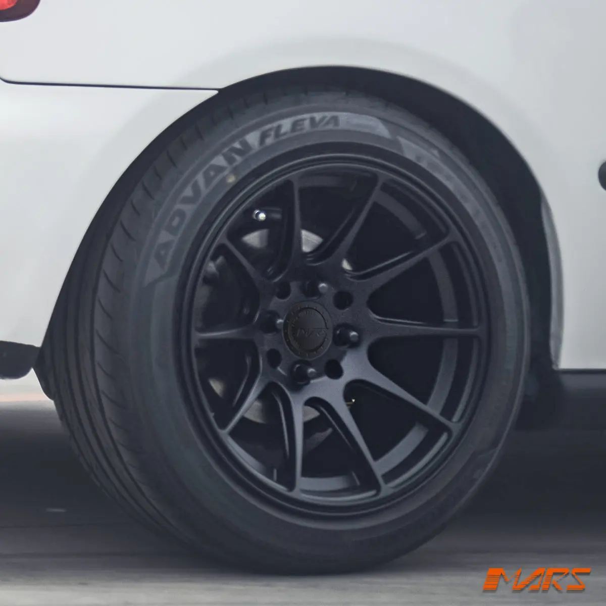 Mars Mp-Ms Matt Black 15X8.25 Inch Deep Concave Alloy Wheels Rims 4X114.3 4X100 1