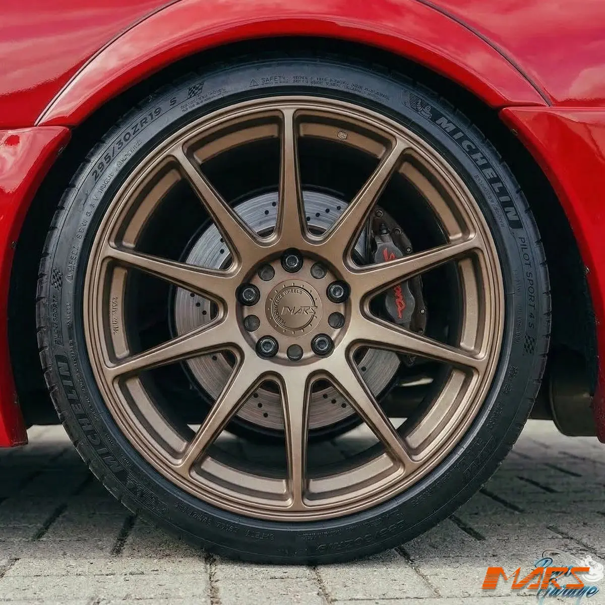 Mars Mp-Ms Matt Bronze Concave 4X 18 Inch Stag Alloy Wheels Rims For Toyota A80 Supra 1