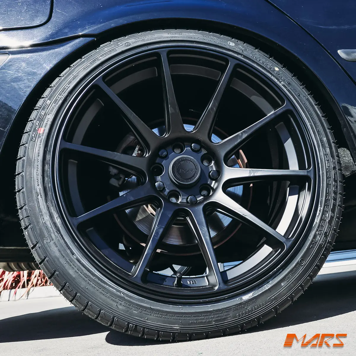 Mars Mp-Ms Matt Black Concave 4X 18 Inch Stag Alloy Wheels Rims 5X120 For Bmw E46 E90 E92 1