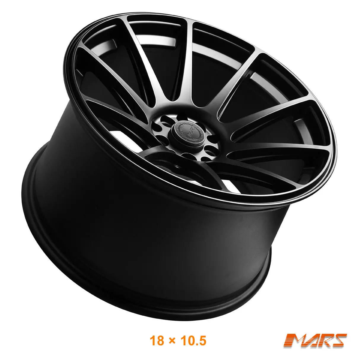 Mars Mp-Ms Matt Black Concave 4X 18 Inch Stag Alloy Wheels Rims 5X112 5X120 1