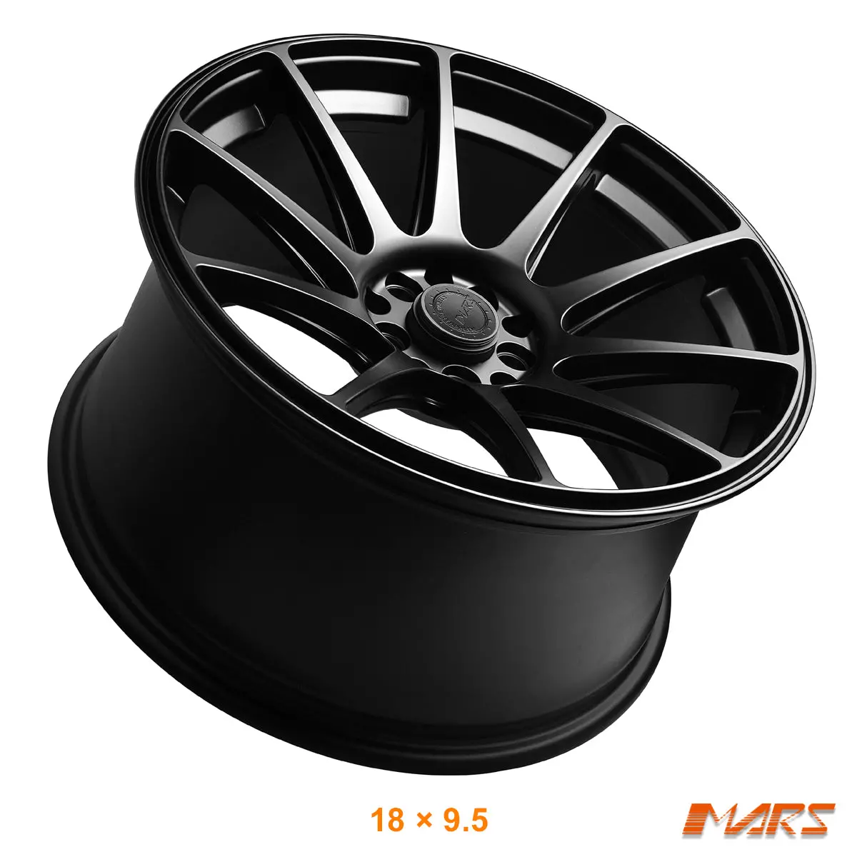 Mars Mp-Ms Matt Black Concave 4X 18 Inch Stag Alloy Wheels Rims 5X100 5X114.3 1