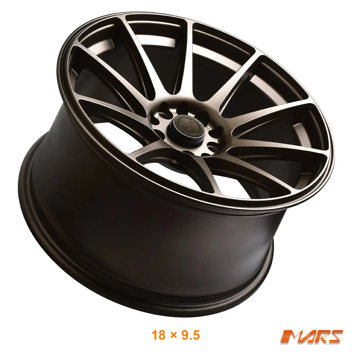 Mars Mp-Ms Matt Bronze Concave 4X 18 Inch Stag Alloy Wheels Rims For Mazda Mx-5 & Rx7 Rx8 1