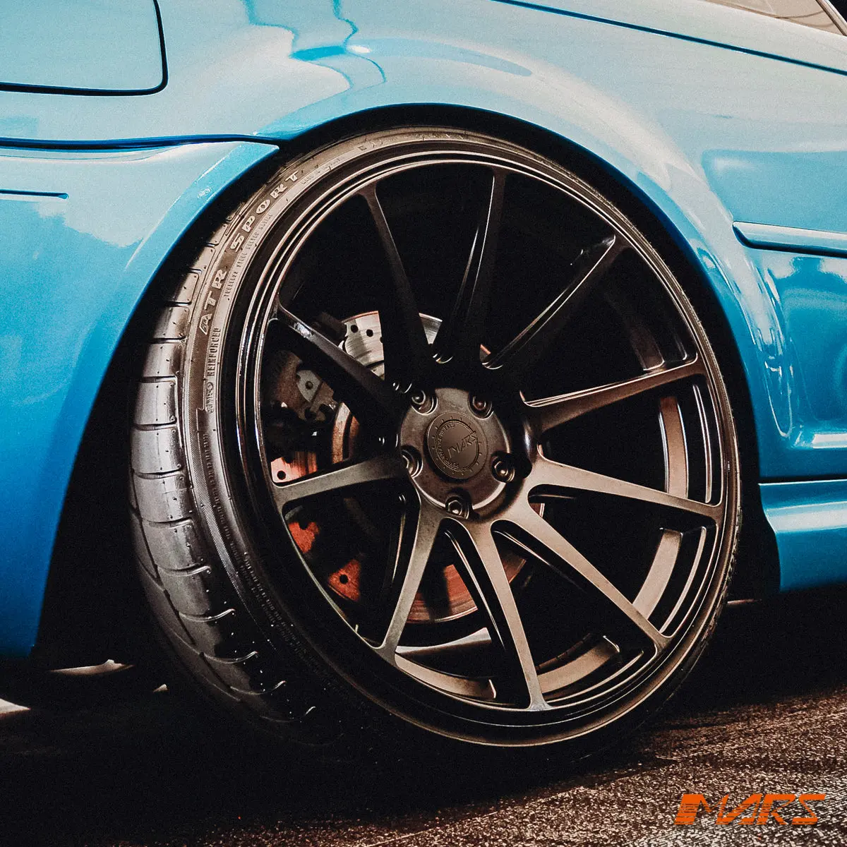 Mars Mp-Ms Matt Black 4X 19 Inch Deep Concave Stag Alloy Wheels Rims 5X120 For Bmw E46 & M3 M5 1