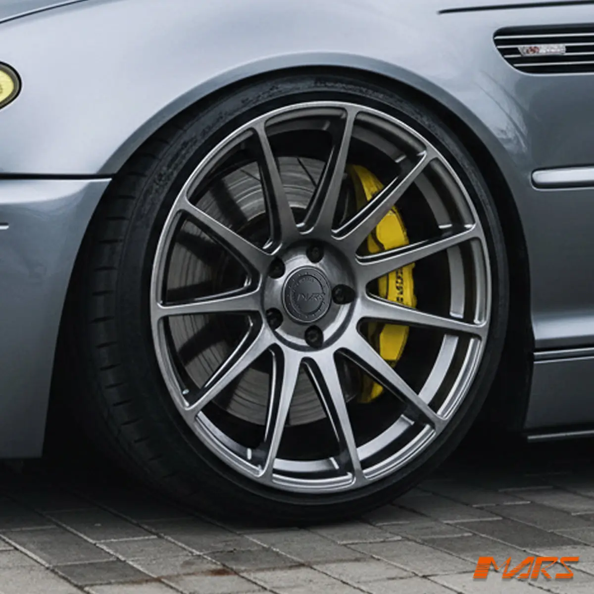 Mars Mp-Ms Hyper Black 19 Inch Multi-Spork Stag Concave Alloy Wheels Rims 5X120 For Bmw E46 M3 E34 E39 M5 1