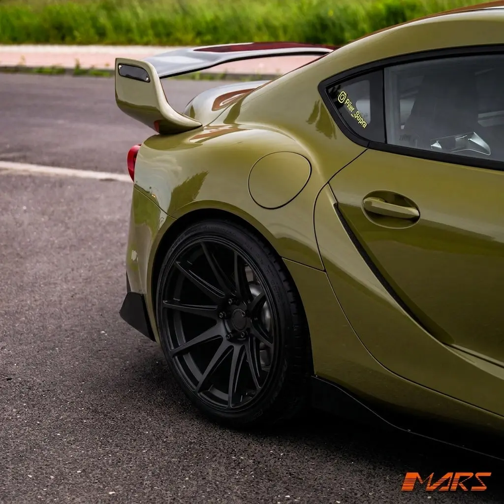 Mars Mp-Ms Matt Black 4X 20 Inch Deep Concave Stag Alloy Wheels Rims 5X114.3 For Gr Supra 1
