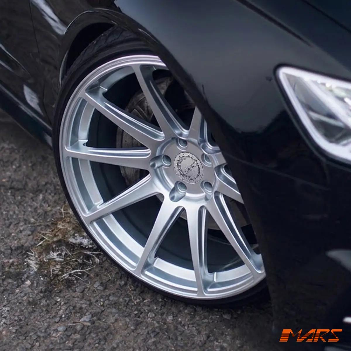 Mars Mp-Ms Machined Silver 4X 20 Inch Deep Concave Stag Alloy Wheels Rims 5X112 For Audi A6 S6 A7 S7 Q5 Sq5 1