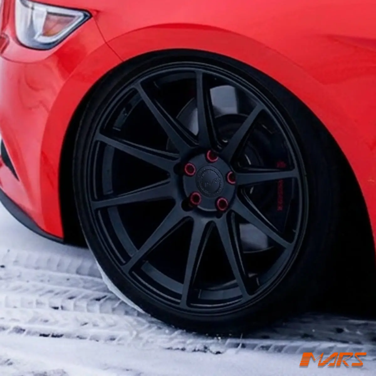Mars Mp-Ms Matt Black 4X 20 Inch Deep Concave Stag Alloy Wheels Rims 5X114.3 For Ford Mustang 1