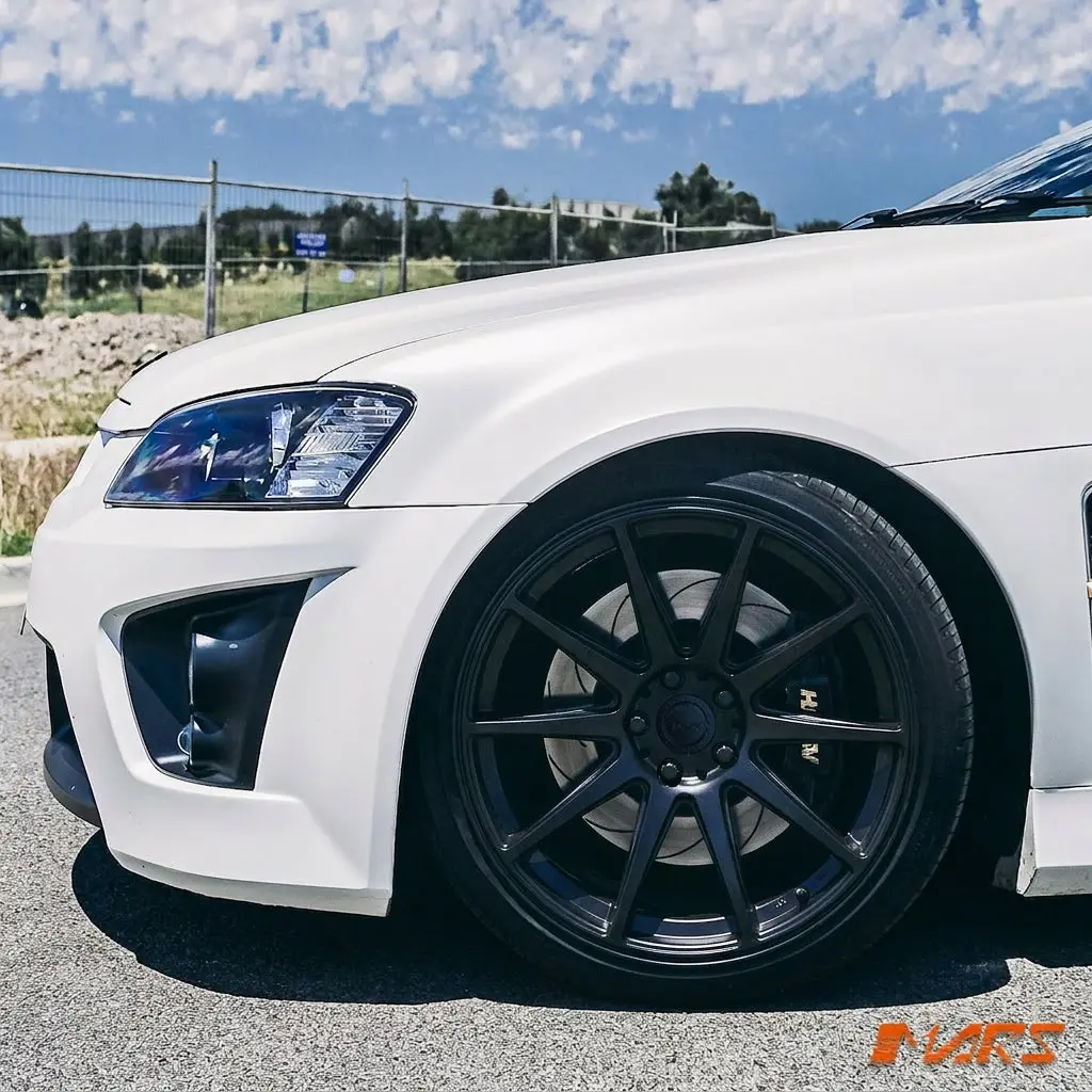 Mars Mp-Ms Matt Black 4X 20 Inch Deep Concave Stag Alloy Wheels Rims 5X120 For Holden Commodore & Hsv 1