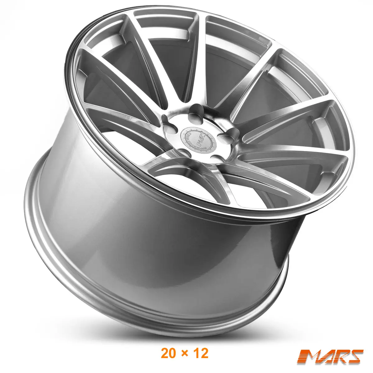 Mars Mp-Ms Machined Silver 4X 20 Inch Deep Concave Stag Alloy Wheels Rims 5X114.3 For Ford Falcon Ute 2
