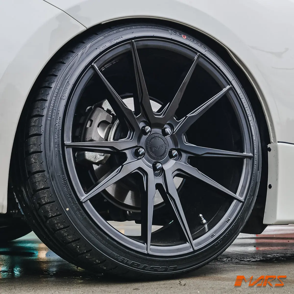 Mars Mp-Rh Matt Black 19 Inch Deep Concave Stag Alloy Wheels Rims 5X100 For Toyota 86 Gr86 & Subaru Brz 1