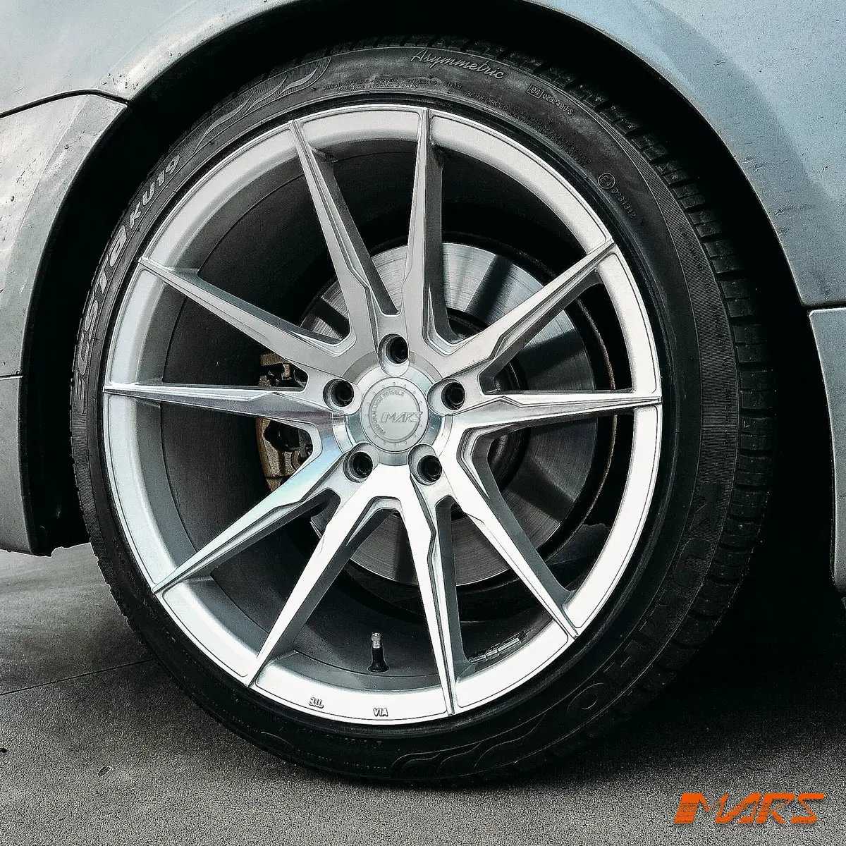 Mars Mp-Rh 19 Inch Machined Silver Deep Concave Stag Alloy Wheels Rims 5X120 For Bmw 6 Series E63 E64 & M6 1
