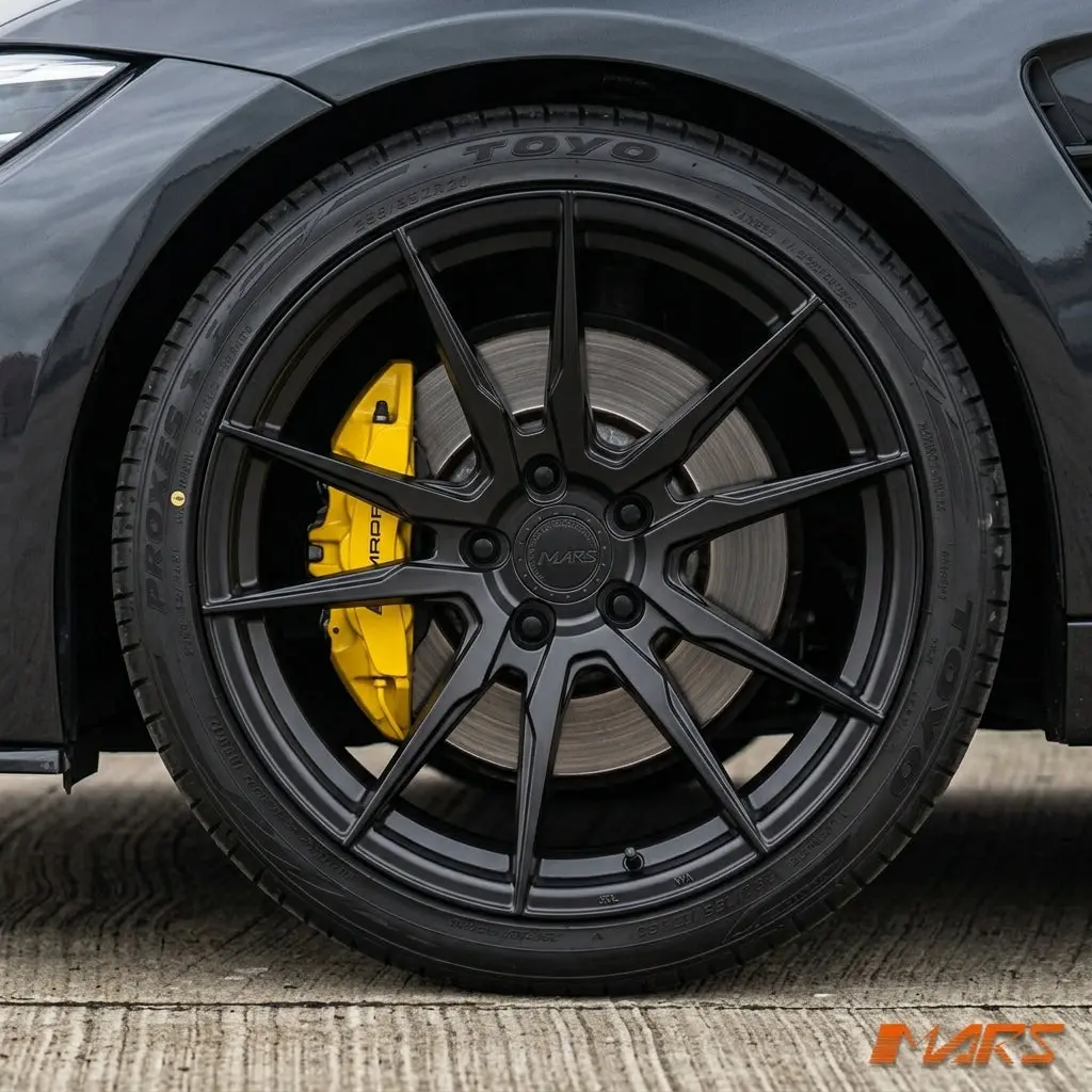 Mars Mp-Rh Matt Black 19 Inch Deep Concave Stag Alloy Wheels Rims 5X120 For Bmw 3-Series F30 F31 1