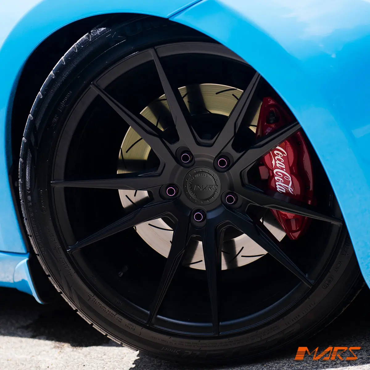 Mars Mp-Rh Matt Black 19 Inch Deep Concave Stag Alloy Wheels Rims 5X114.3 For Nissan 370Z Z34 1