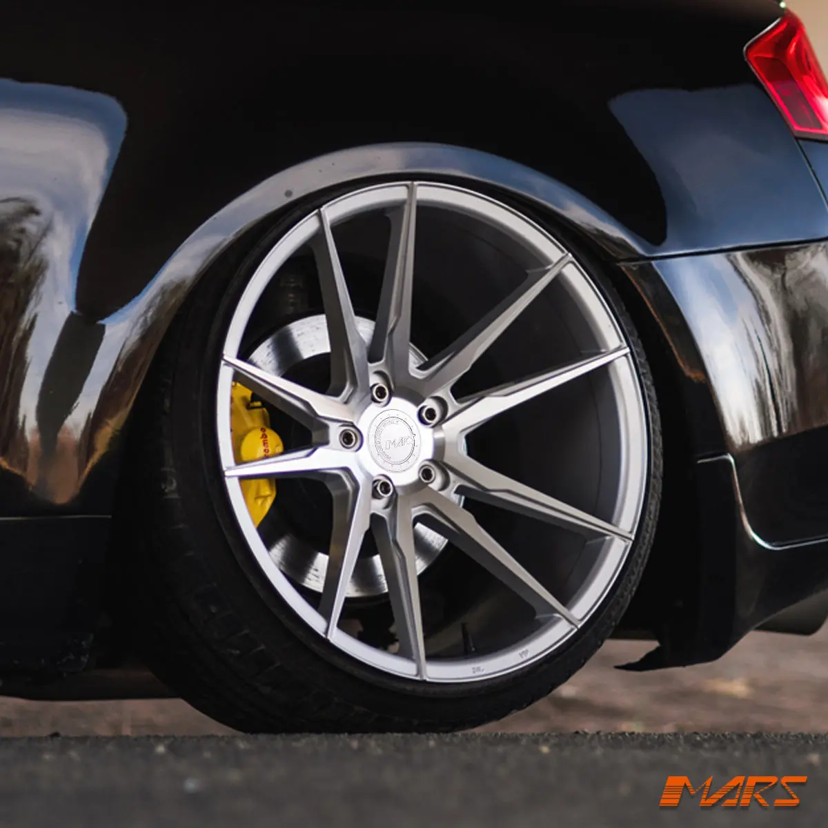 Mars Mp-Rh Machined Silver 19 Inch Deep Concave Stag Alloy Wheels Rims 5X114.3 For Infiniti G35 G37 1