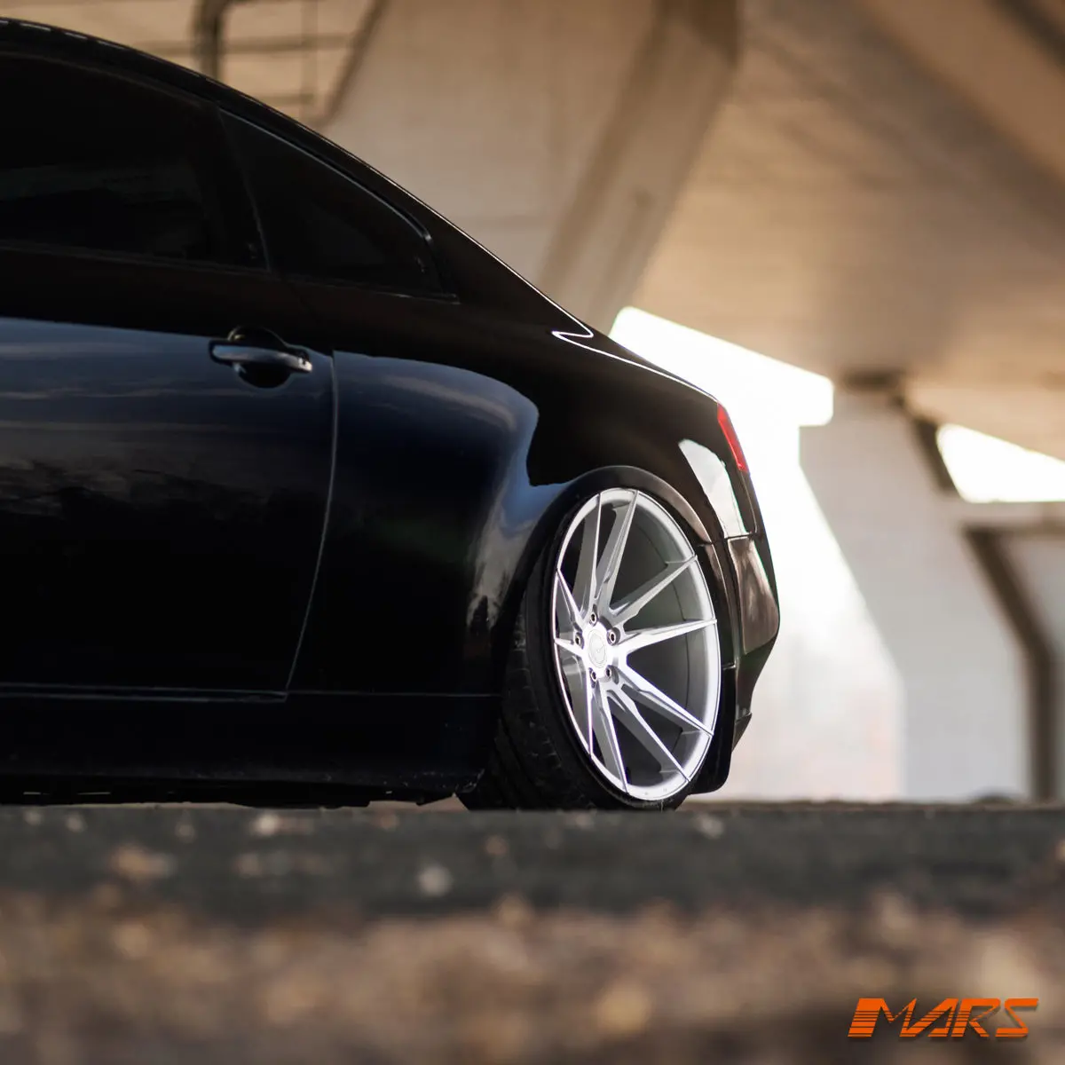 Mars Mp-Rh Machined Silver 19 Inch Deep Concave Stag Alloy Wheels Rims 5X114.3 For Infiniti G35 G37 2
