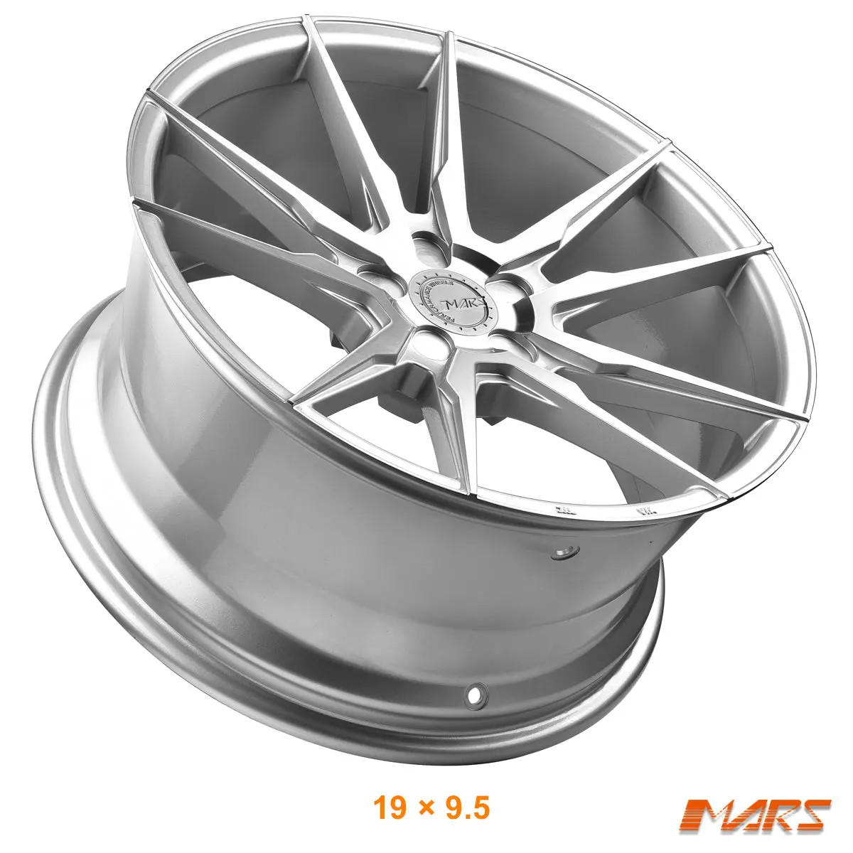 Mars Mp-Rh 19 Inch Machined Silver 19 Inch Deep Concave Stag Alloy Wheels Rims 1