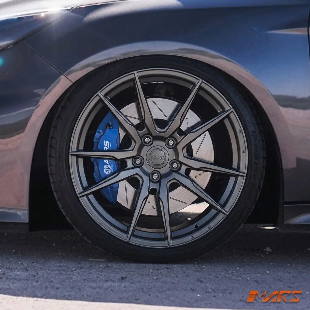 Mars Mp-Rh Matt Black 19 Inch Deep Concave Stag Alloy Wheels Rims 5X108 For Ford Focus 1