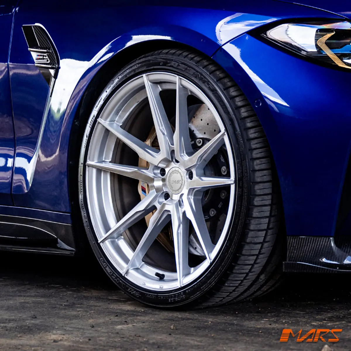 Mars Mp-Rh Machined Silver 20 Inch Deep Concave Stag Alloy Wheels Rims 5X112 For Bmw G80 G81 M3 & G82 G83 M4 1
