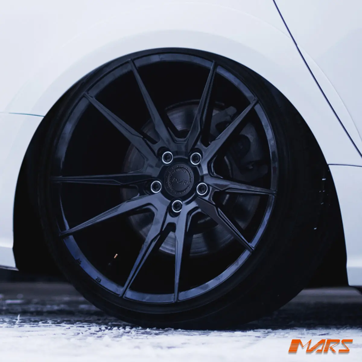 Mars Mp-Rh Gloss Black 20 Inch Deep Concave Stag Alloy Wheels Rims 5X112 For Audi A6 S6 1