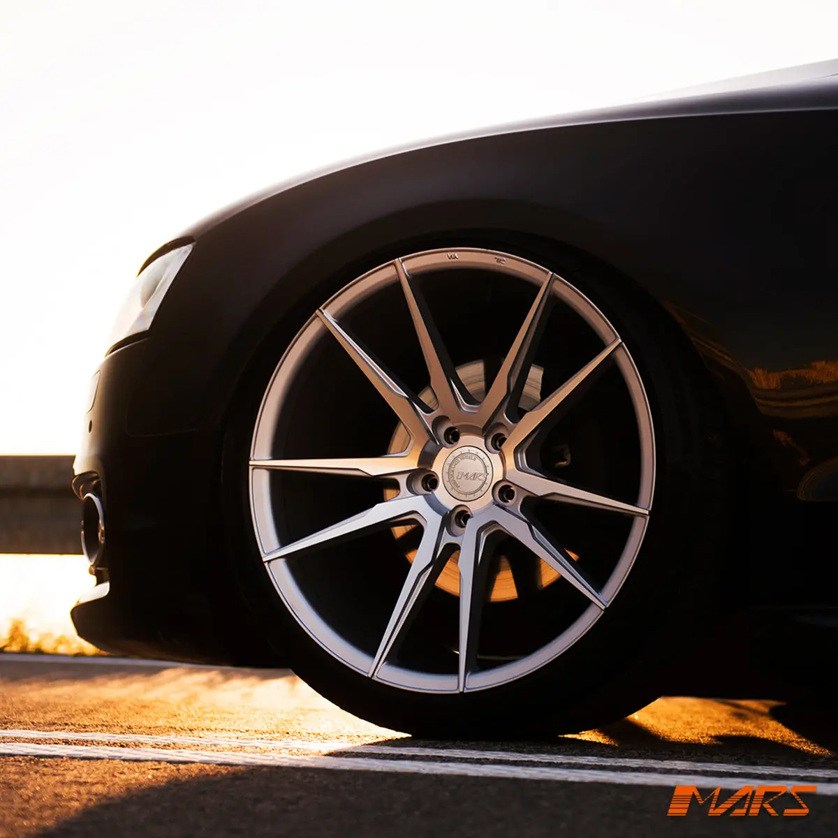 Mars Mp-Rh Machined Silver 20 Inch Deep Concave Stag Alloy Wheels Rims 5X112 For Audi A5 S5 1