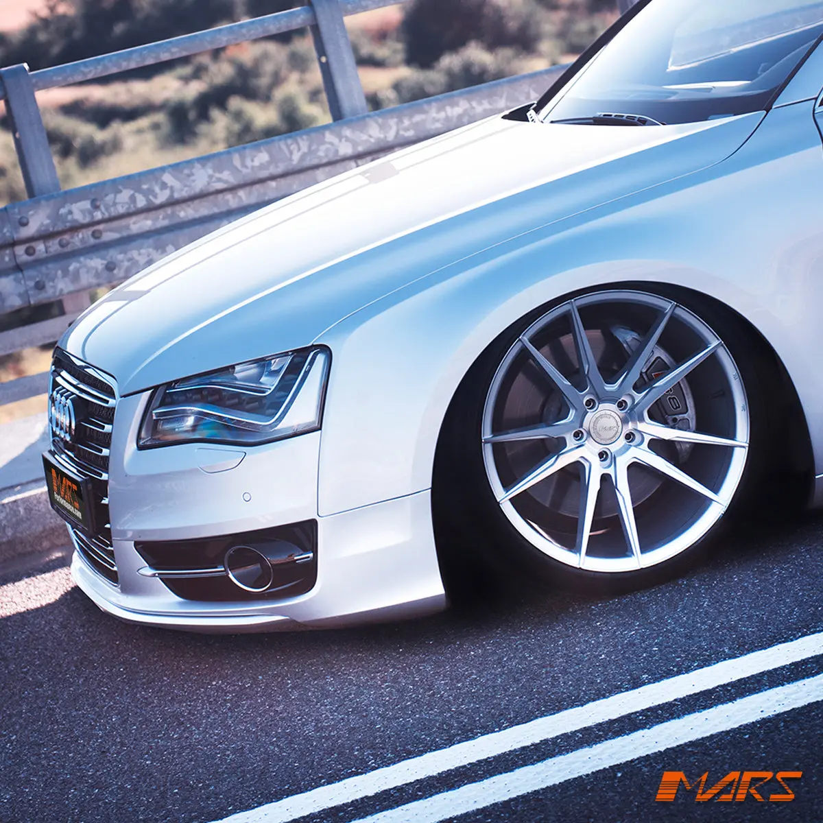 Mars Mp-Rh Machined Silver 20 Inch Deep Concave Stag Alloy Wheels Rims 5X112 For Audi A6/S6 A7/S7 A8/S8 1