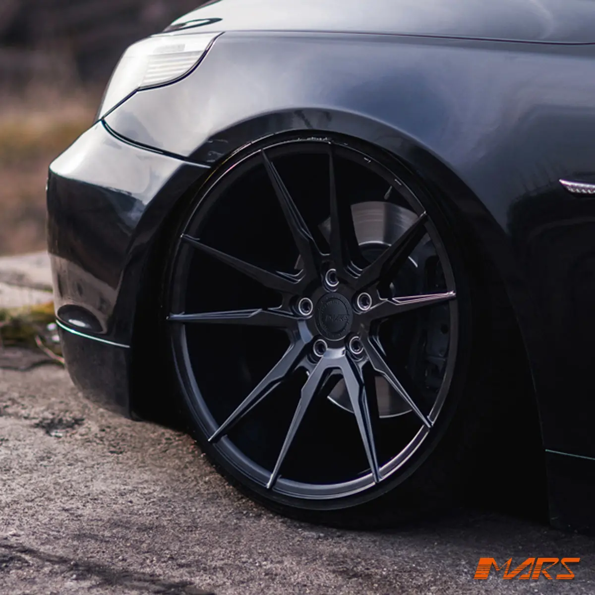 Mars Mp-Rh Gloss Black 20 Inch Deep Concave Stag Alloy Wheels Rims 5X120 For Bmw 5-Series E60 E61 & M5 1