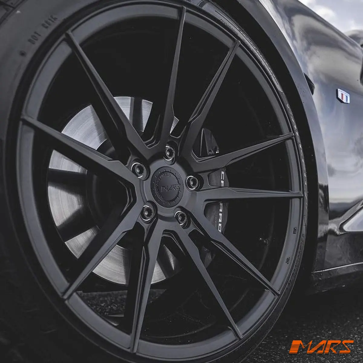 Mars Mp-Rh Matt Black 4X 20 Inch Deep Concave Stag Alloy Wheels Rims 5X120 For Chevrolet Camaro 1