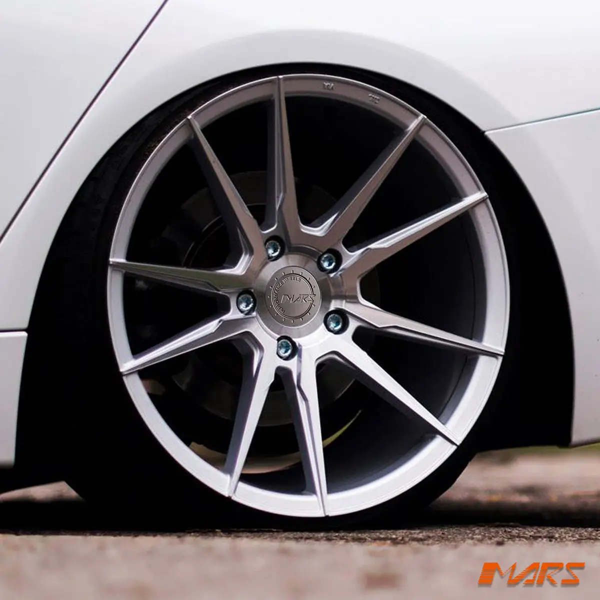 Mars Mp-Rh Machined Silver 20 Inch Deep Concave Stag Alloy Wheels Rims 5X120 For 3 Series F30 F31 & 4 Series F32 F33 F36 1