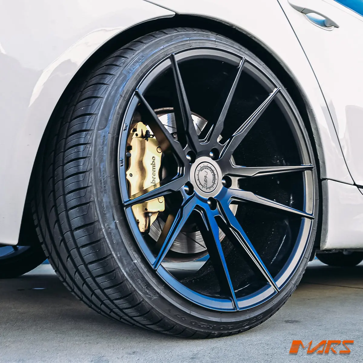Mars Mp-Rh Matt Black 4X 20 Inch Deep Concave Stag Alloy Wheels Rims 5X120 For Bmw 5-Series E60 & M5 1
