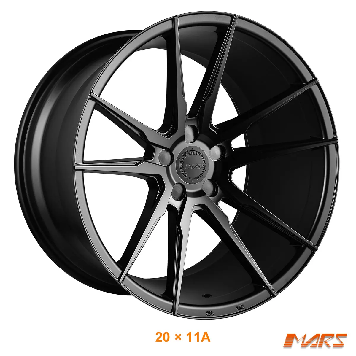 Mars Mp-Rh Matt Black 20 Inch Deep Concave Stag Alloy Wheels Rims 1