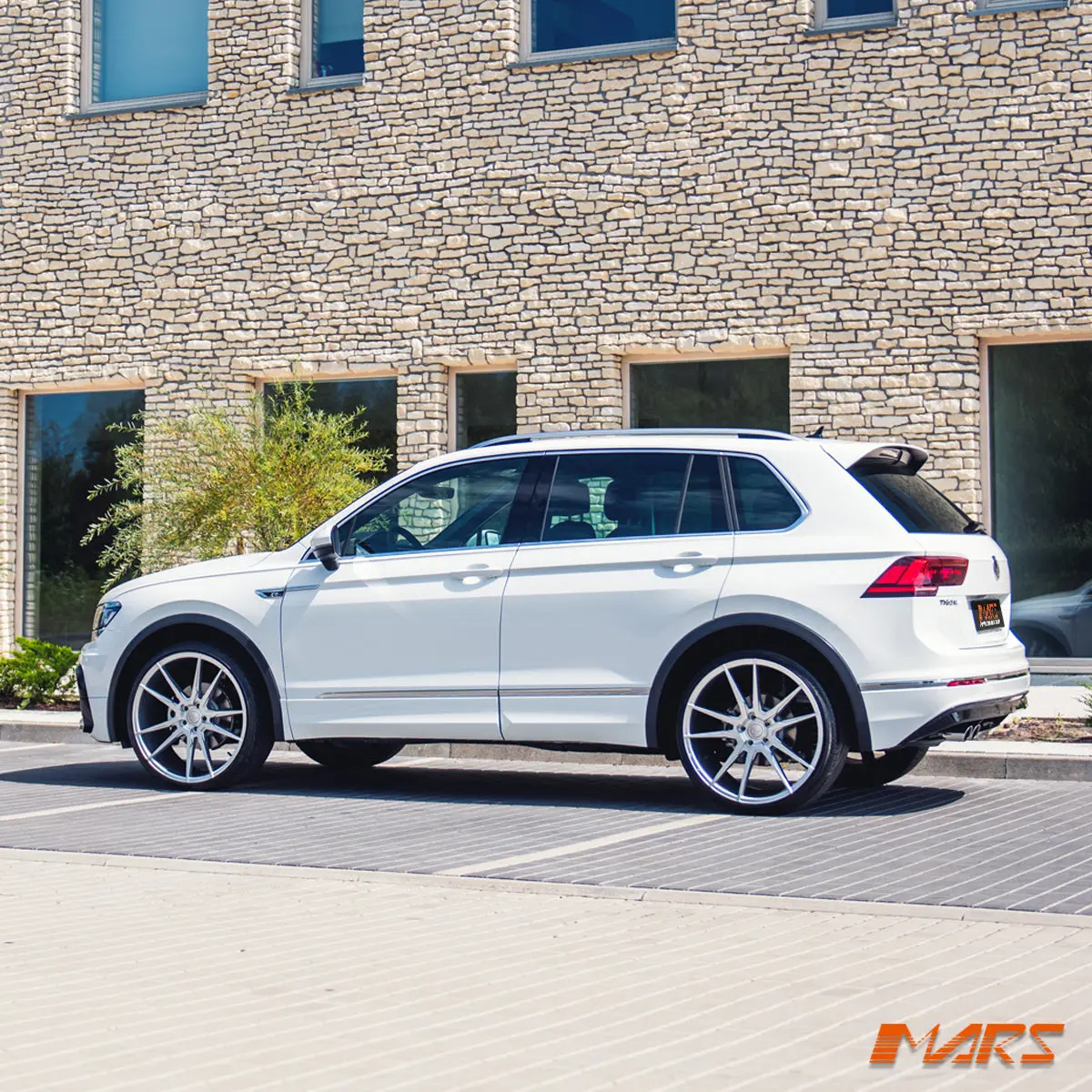 Mars Mp-Rh Machined Silver 22 Inch Under Cut Multi-Spork Alloy Wheels Rims 5X112 For Vw Tiguan 2