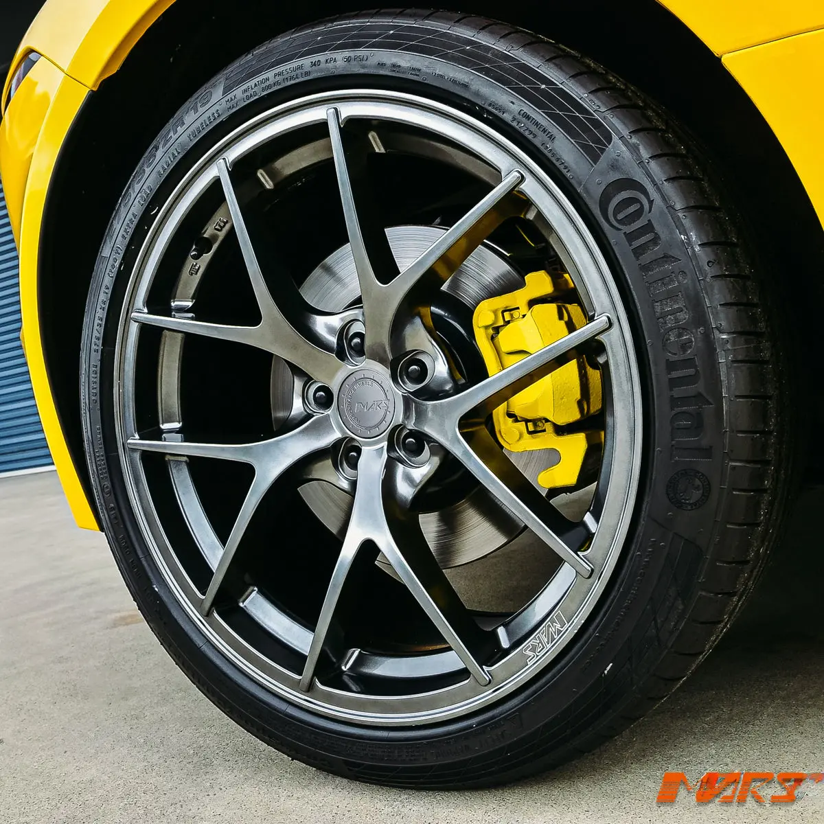 Mars Mp-Ri 19 Inch Hyper Black Stag Alloy Wheels Rims 5X108 For Ford Focus & Jaguar F-Type 1