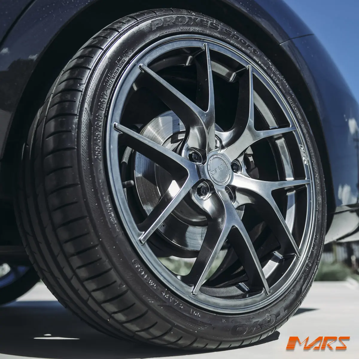 Mars Mp-Ri 19 Inch Hyper Black Stag Alloy Wheels Rims 5X112 For Mercedes Cla & A Class 1