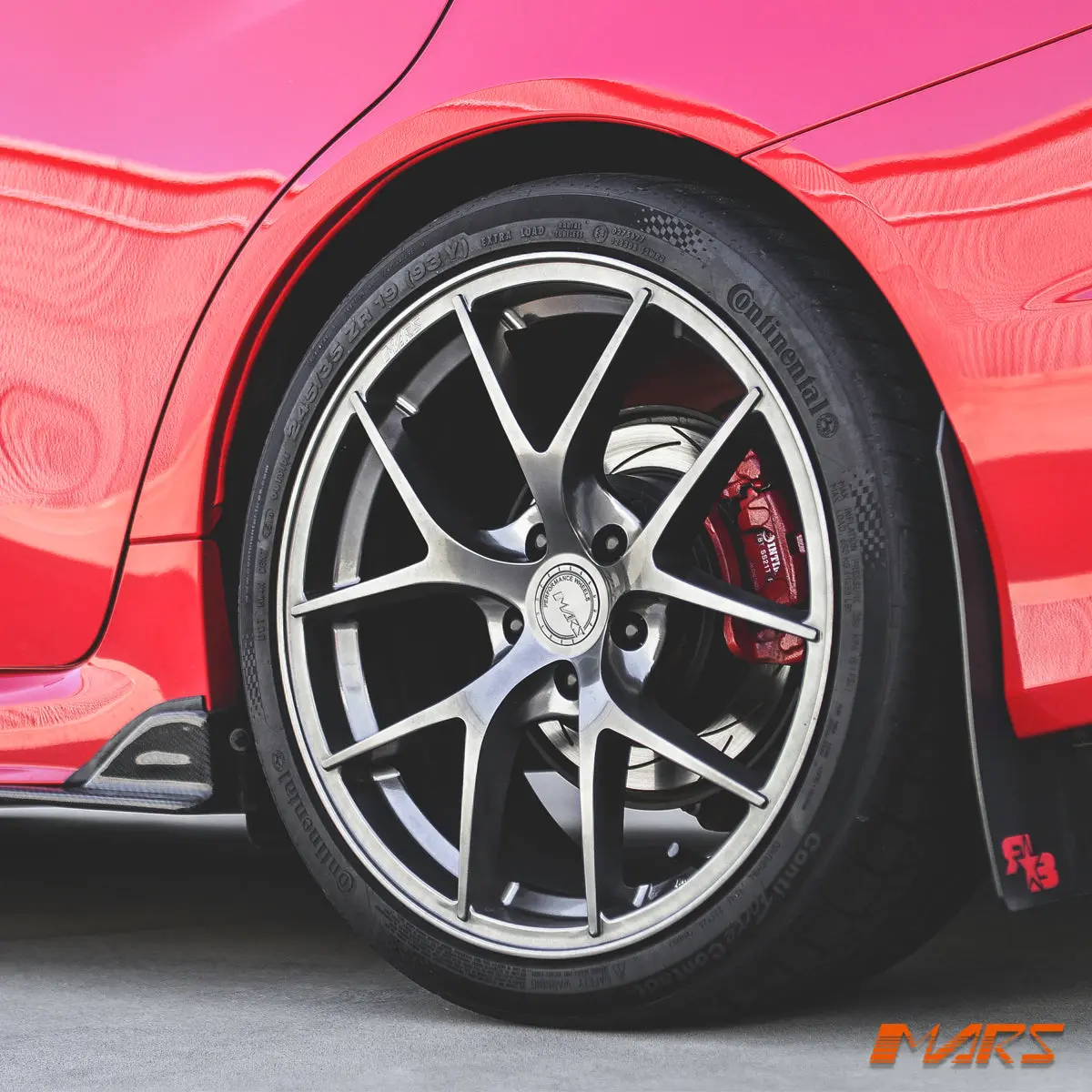Mars Mp-Ri 19 Inch Hyper Black Stag Alloy Wheels Rims 5X114.3 For Subaru Wrx Va Vb Vn 1