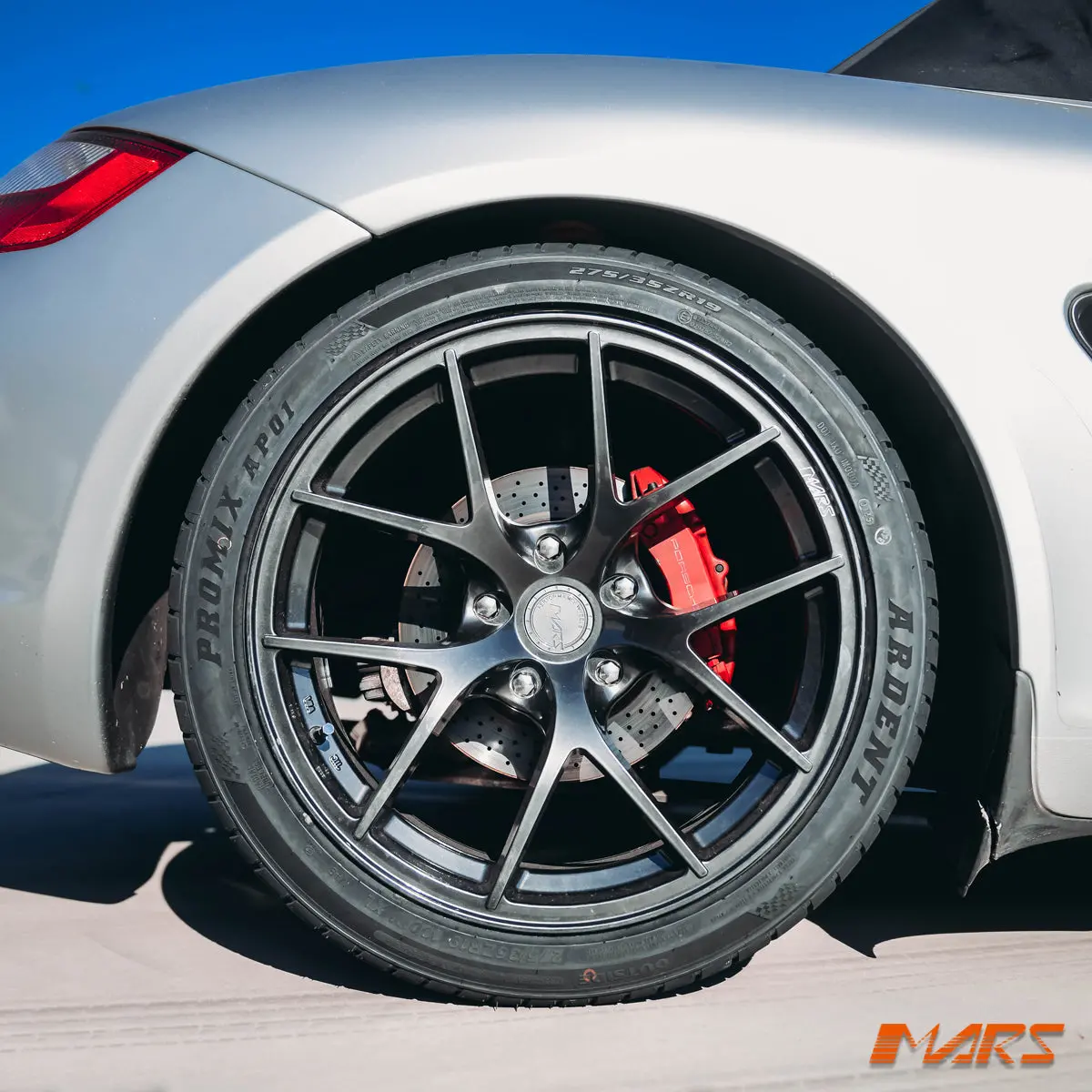 Mars Mp-Ri 19 Inch Hyper Black Stag Alloy Wheels Rims 5X130 For Porsche Boxster & Cayman 1