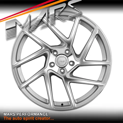 Mars Mp-T3 Machined Silver 20 Inch Twsit Concave Stag Alloy Wheels Rims 5X120 1