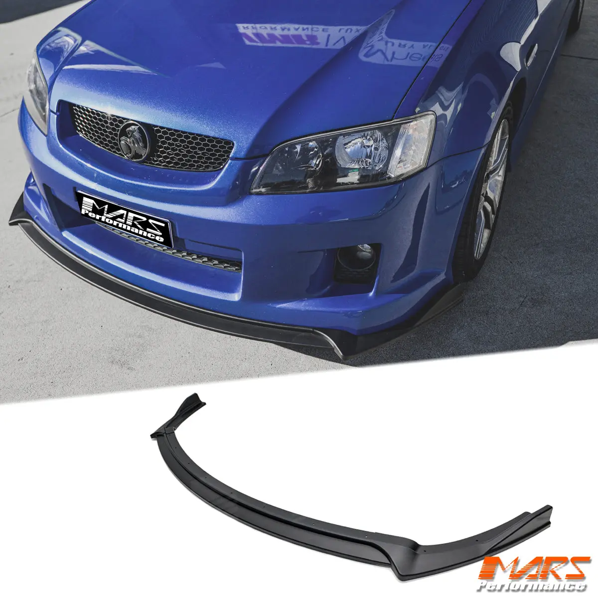 Mars Matt Black Front Bumper Bar Lip Spoiler For Holden Commodore Ve Series 1 Ss Ss-V Sv6 Bodykit 1