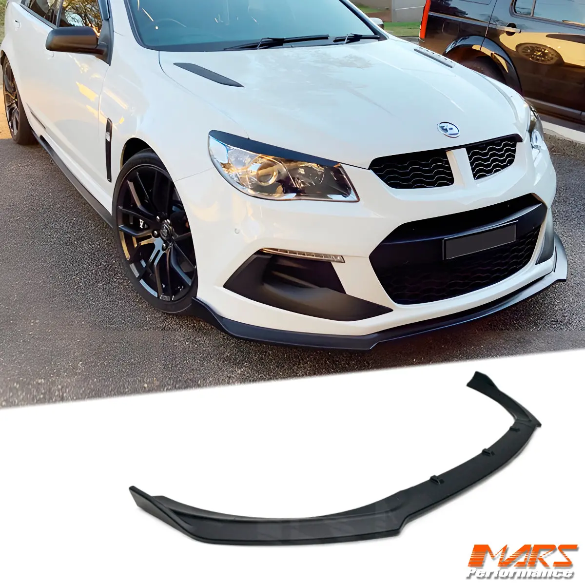 Mars Matt Black Front Bumper Bar Lip Spoiler For Hsv Gen-F Clubsport & Maloo R8 & Senator Bodykit 1