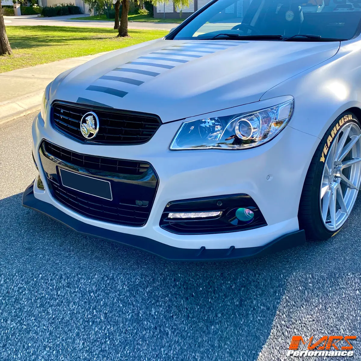 Mars Matt Black Front Bumper Bar Lip Spoiler For Holden Commodore Vf Series 1 Ss Ss-V Sv6 Bodykit 1