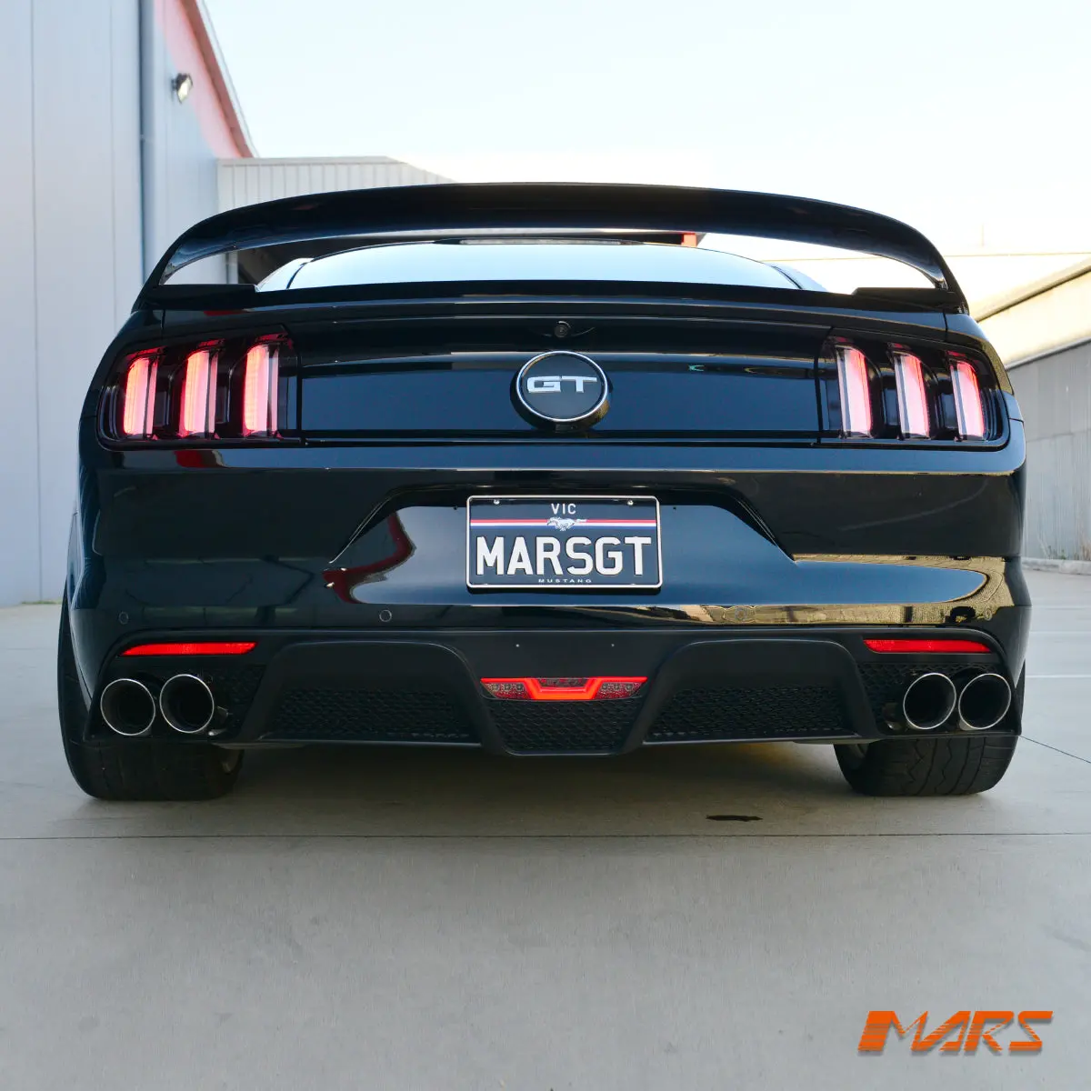 Smoked Full Led Rear Fog & Reverse Tail Lights For Ford Mustang Fm 2015-2017 1